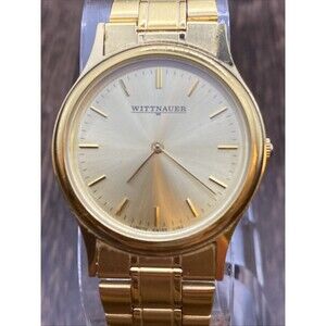 Vintage Wittnauer Thin Gold Tone Men's Quartz Watch
